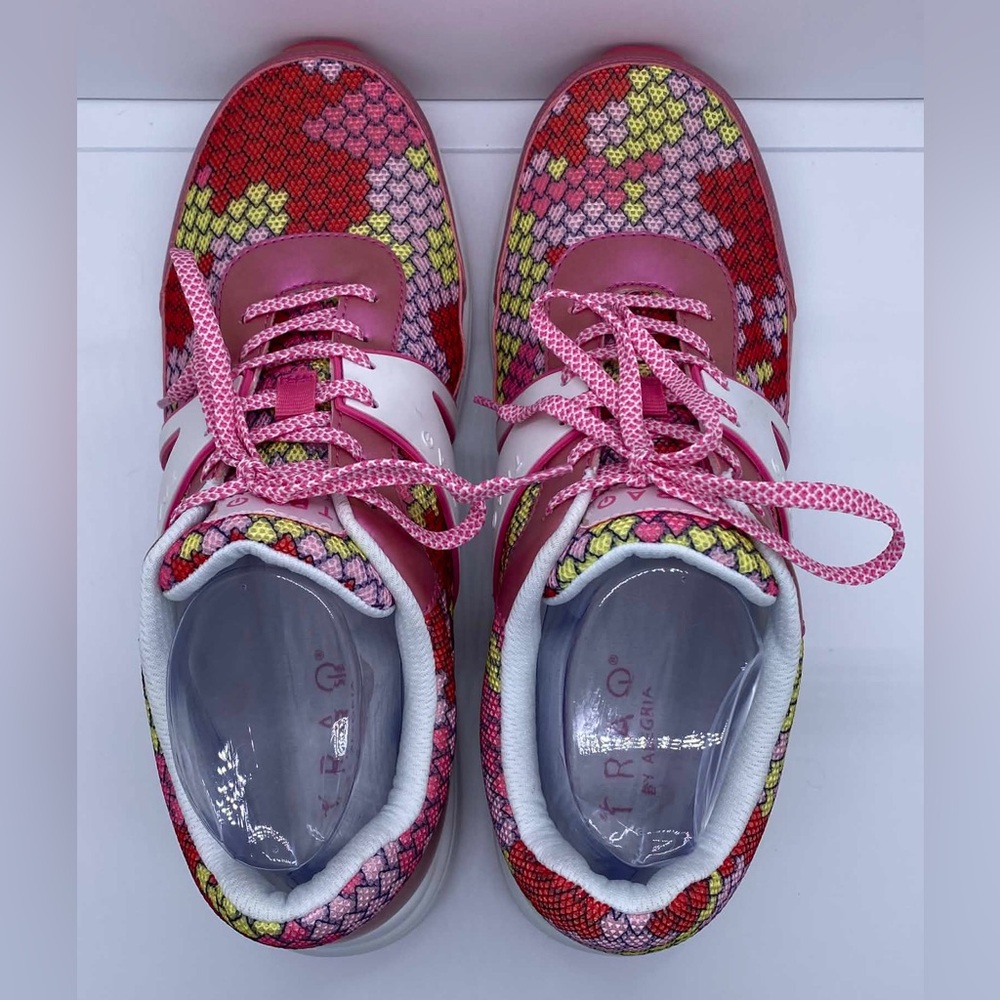 TRAQ By Alegria Pink Honeycomb Women’s Sneakers Size EU 41 (US 10.5 - 11) - Picture 3 of 10